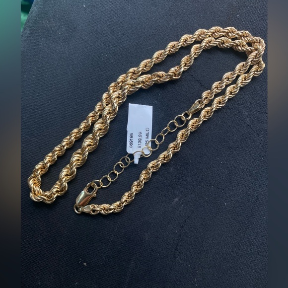 Silver Gold Rope Chain - Picture 2 of 2